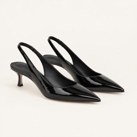 Black slingback heels Black slingback heels